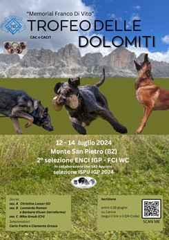 ENCI - Locandina "Trofeo delle Dolomiti" ediz. 2024